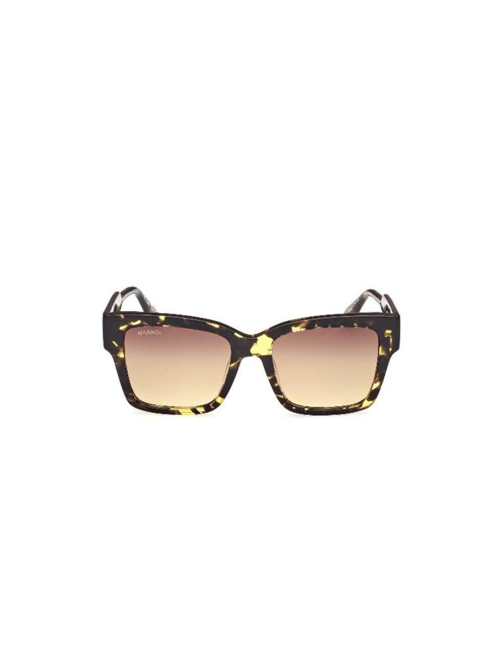 New Max&Co Women's Sunglasses Havana Square Brown Lens Injected Frame MO0094 55F